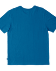 legacy blue - rear view of mens foundation super soft tee in legacy blue showing plain back