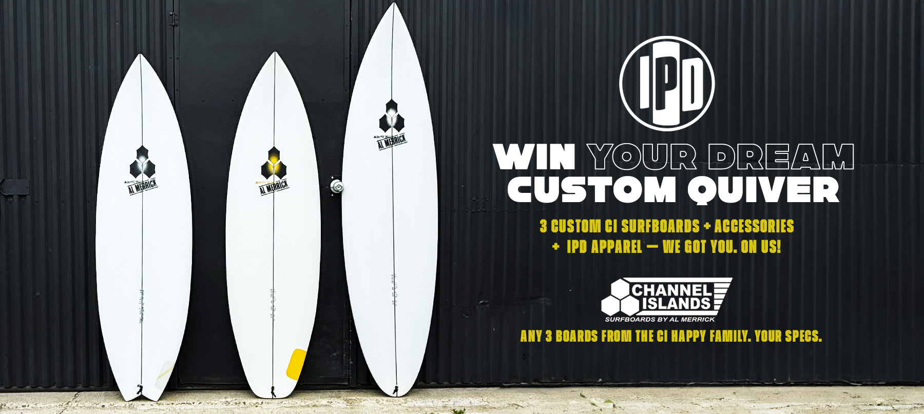 WE'RE GIVING AWAY 3 SURFBOARDS!