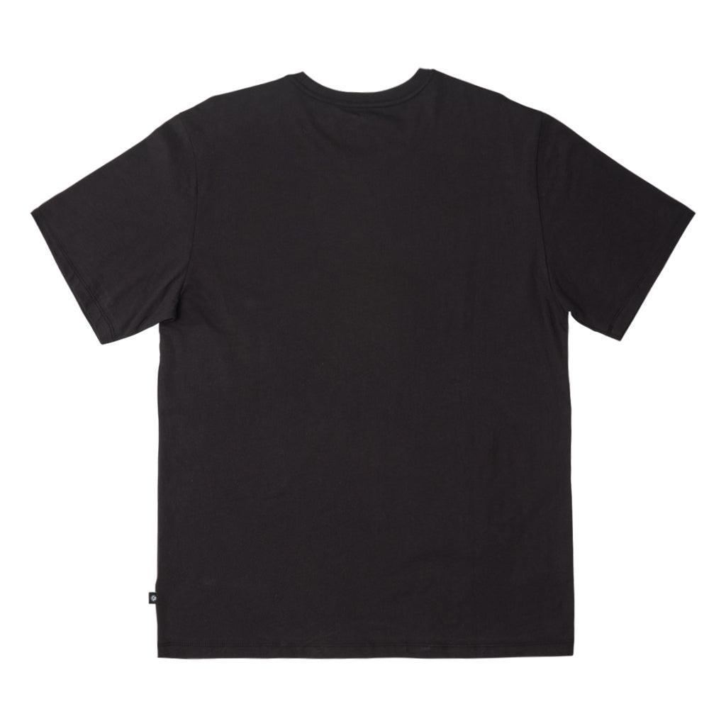 black - rear view of the mens foundation super sot tee in black showing plain back side 