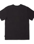 black - rear view of the mens foundation super sot tee in black showing plain back side 