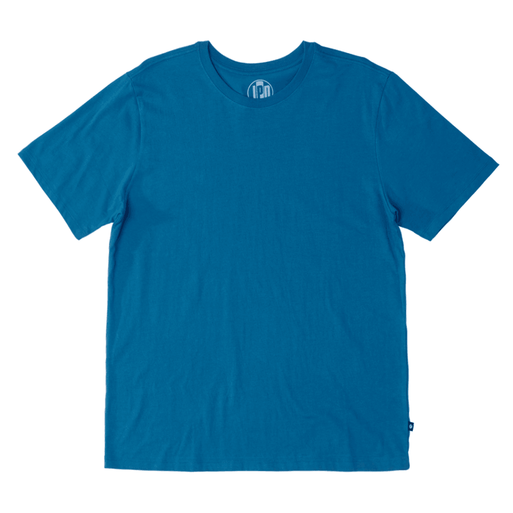 legacy-blue The Foundation Super Soft Tee is our comfortable super soft tee in blue with no logo or branding besides a small square side flag on the ____ seam.